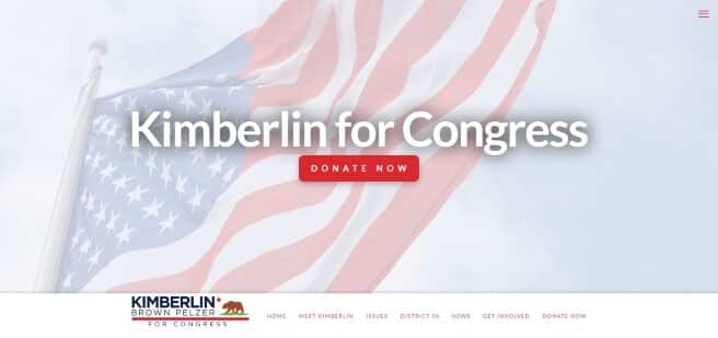 Kimberlin for Congress Website Design
