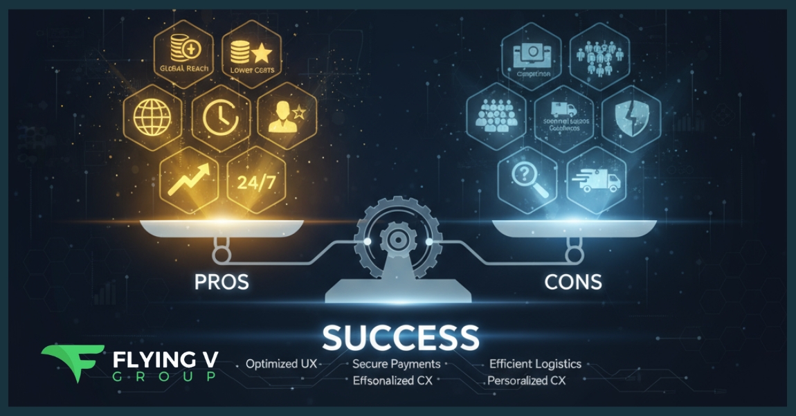 Balancing Ecommerce Pros and Cons- The Key to Success Balancing Ecommerce Pros and Cons: The Key to Success