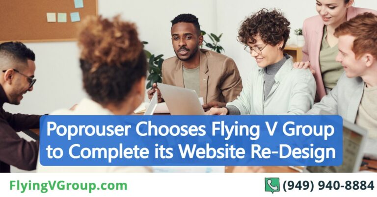 Poprouser Chooses Flying V Group to Complete its Website Re-Design