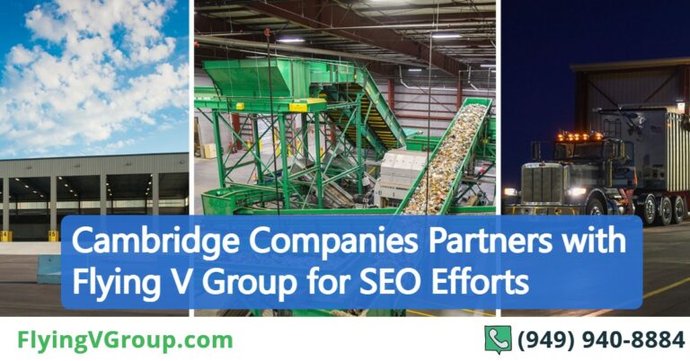 Cambridge Companies Partners with Flying V Group for SEO Efforts