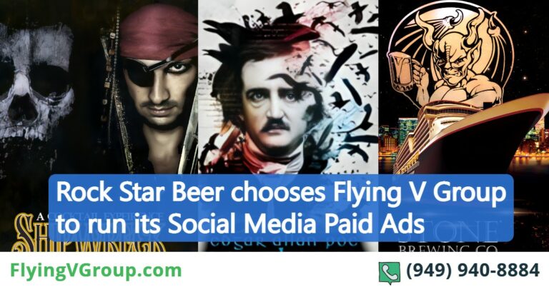 Rock Star Beer chooses Flying V Group  to run its Social Media Paid Ads