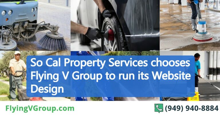 So Cal Property Services chooses Flying V Group to run its Website Design