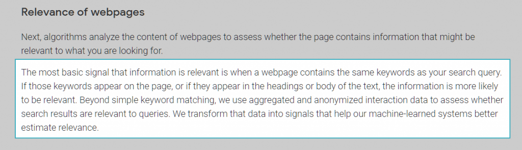 On-Page-SEO-Prerequisites-google