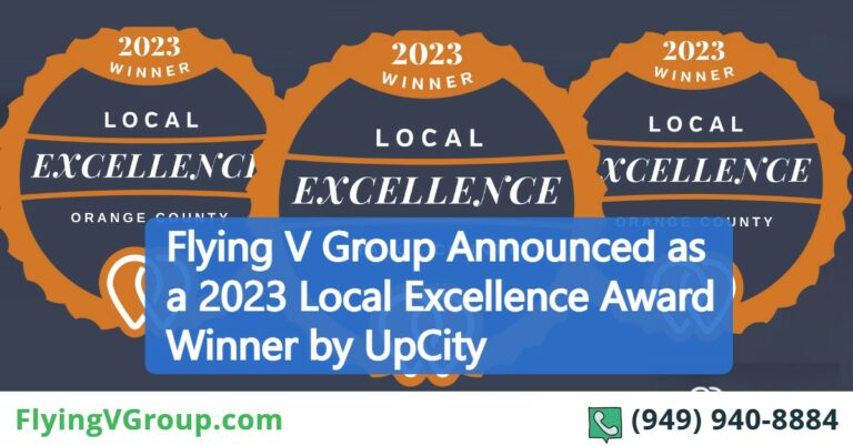 Flying V Group Announced as a 2023 Local Excellence Award Winner by UpCity