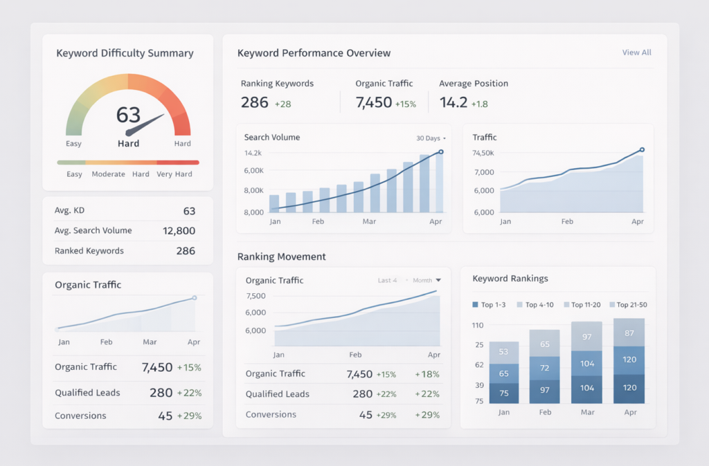 Keyword Difficulty Summary