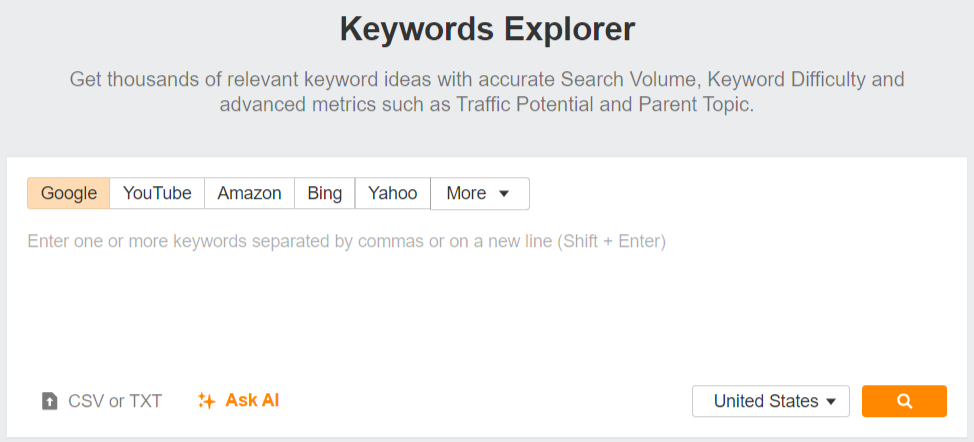 Keywords Explorer