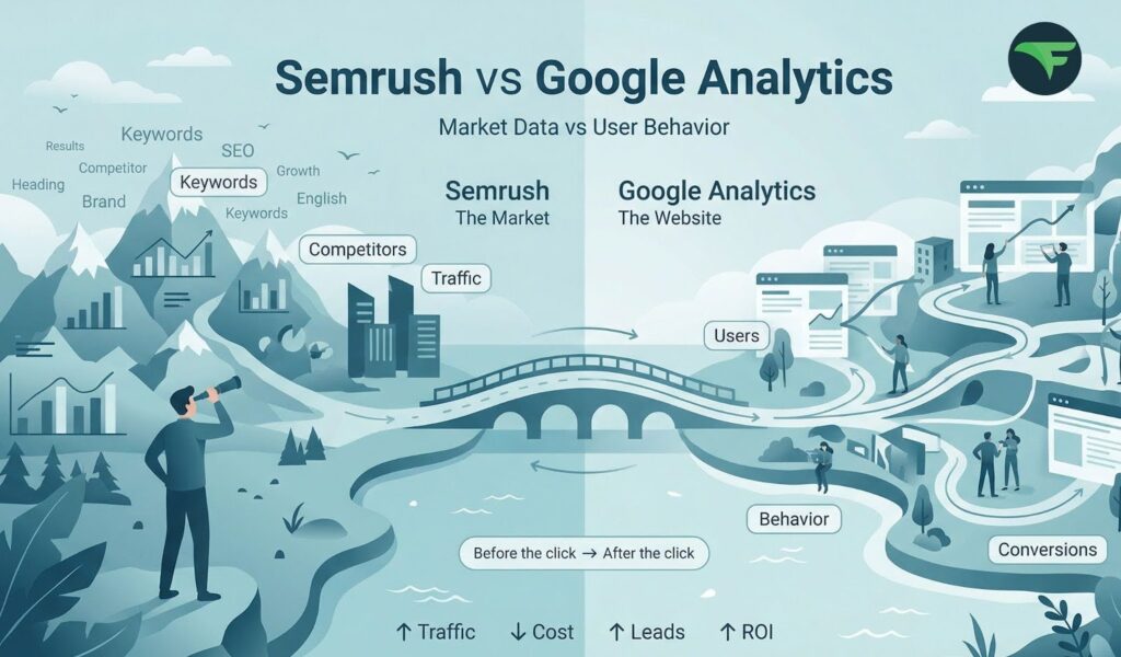 Semrush vs Google Analytics