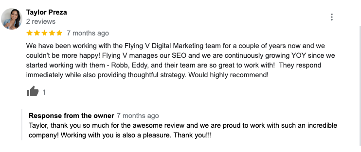 client-review-about-seo-services-at-flying-v-group-agency