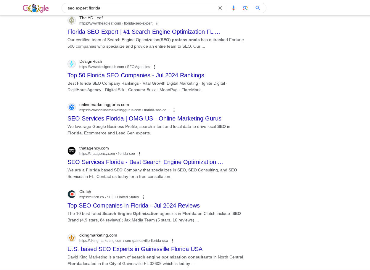The Top 10 Florida SEO Experts of 2024