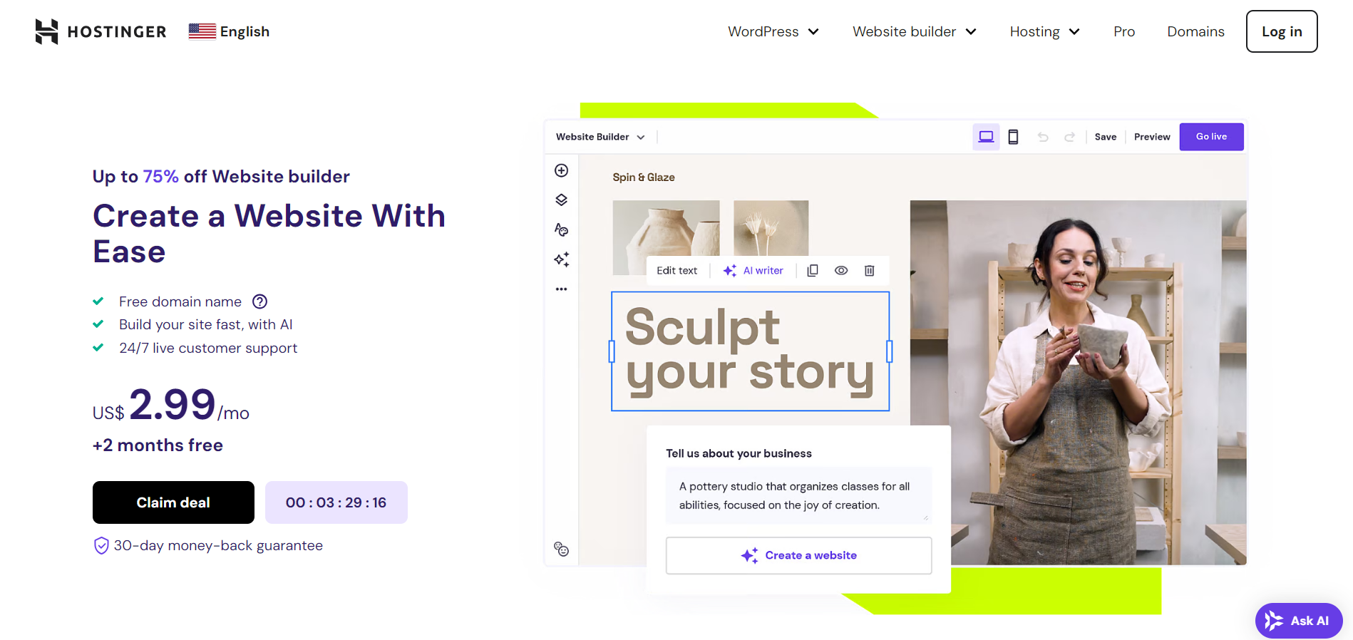 Hostinger Website Builder