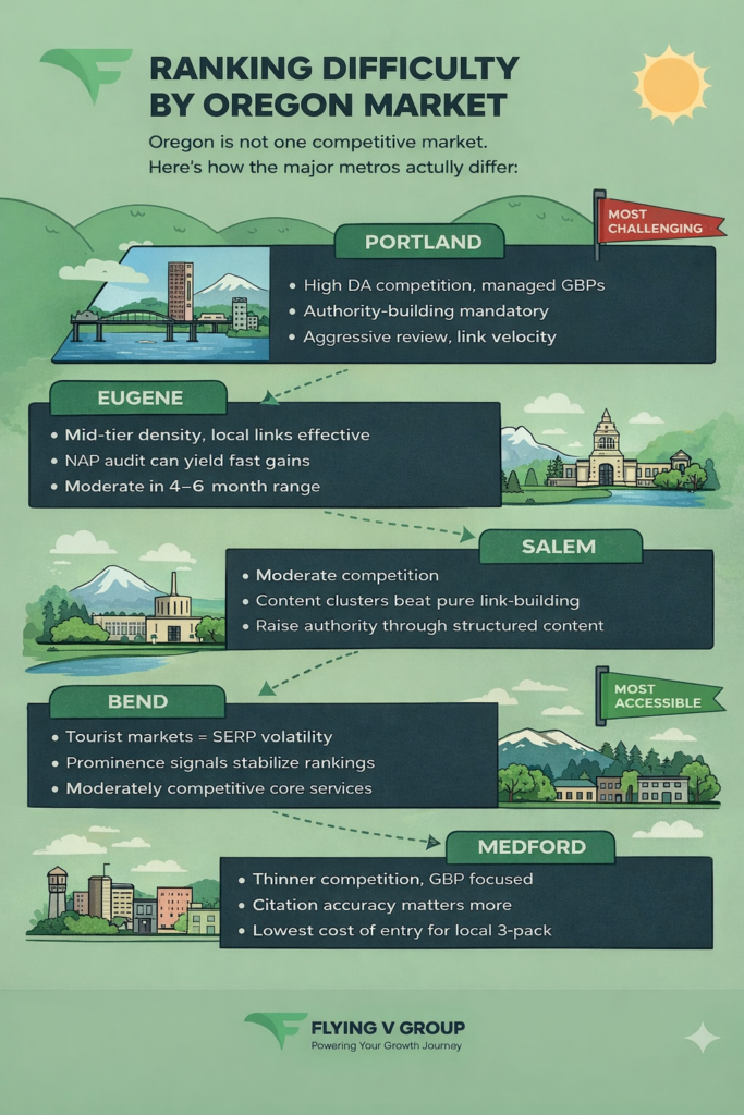 Ranking Difficulty By Oregon Market