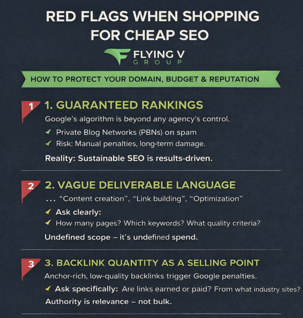 Red Flags when shopping for cheap SEO