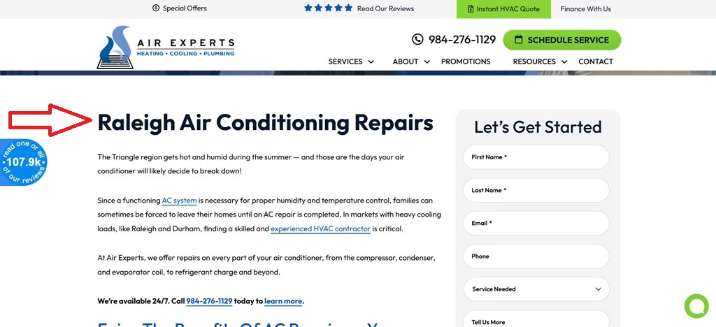 Service Page