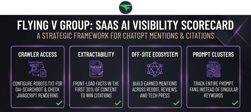 SAAS Ai visibility scorecard
