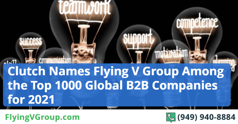 Clutch Names Flying V Group Among the Top 1000 Global B2B Companies for 2021