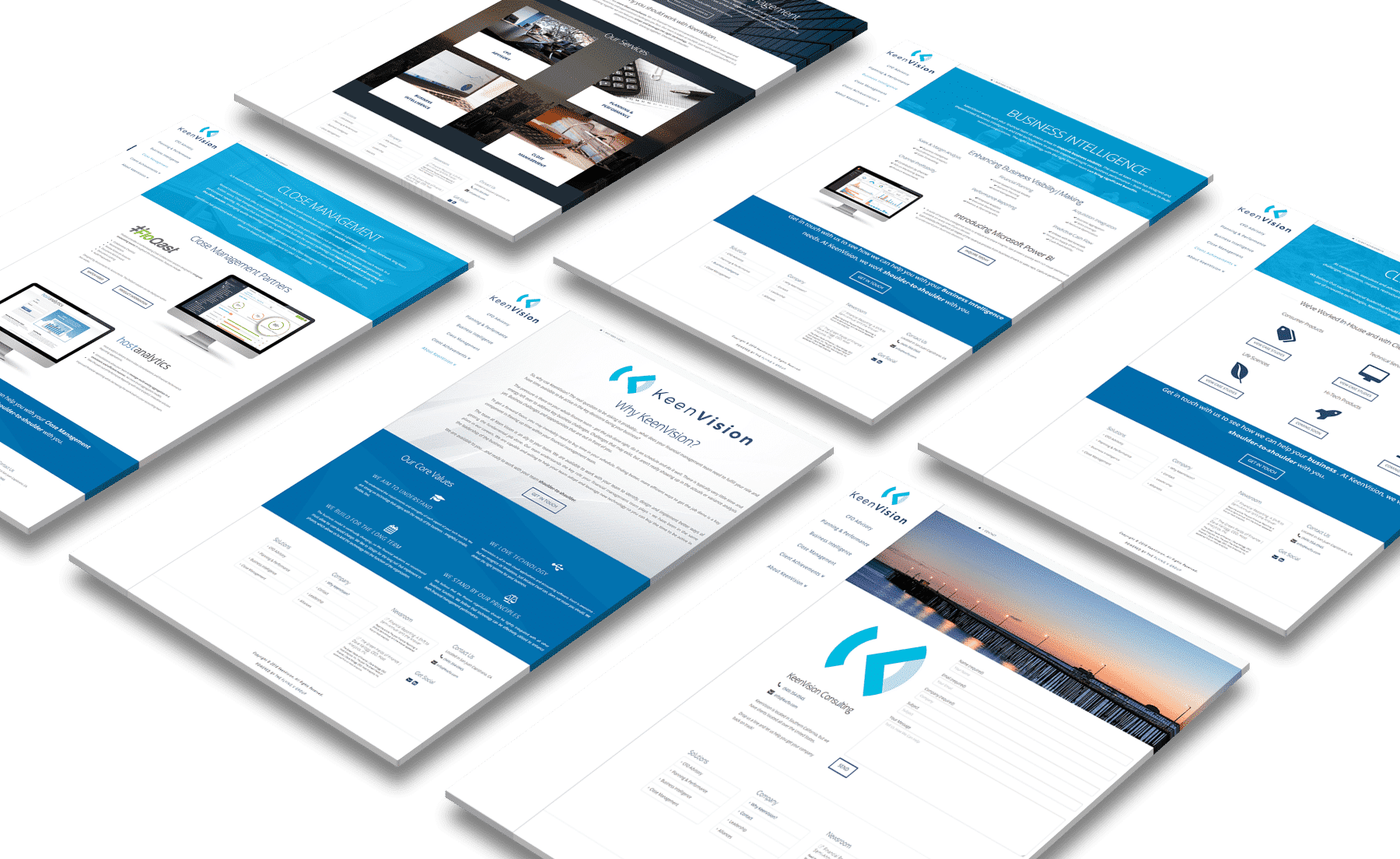KeenVision Financial Website Design