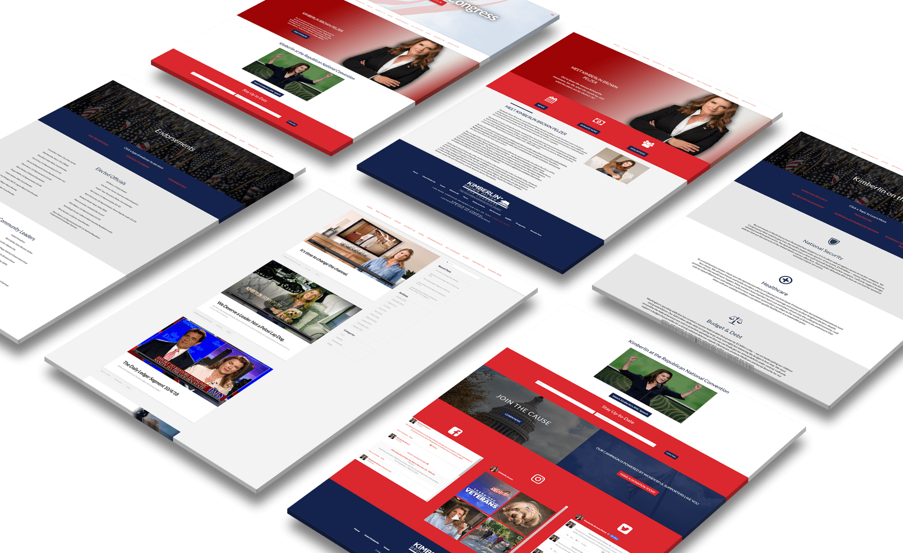 Kimberlin for Congress Website Design
