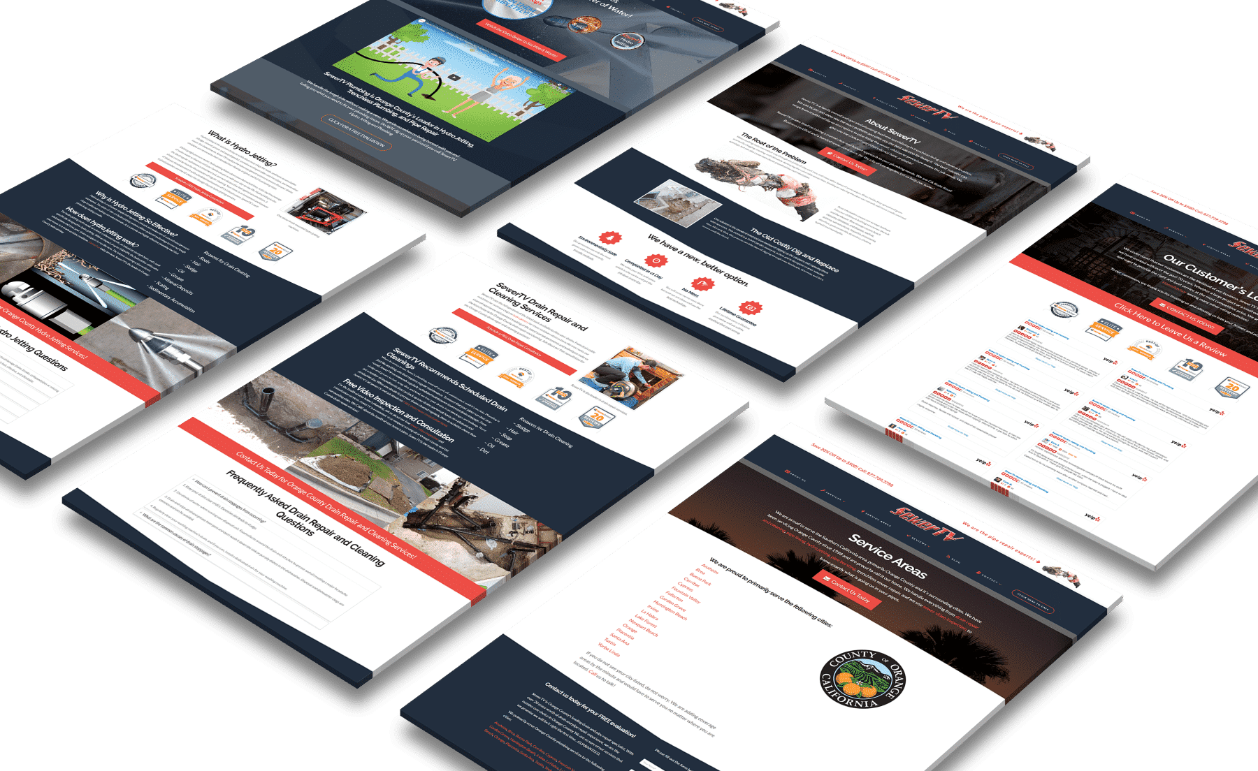 SewerTV Plumbing Website Design