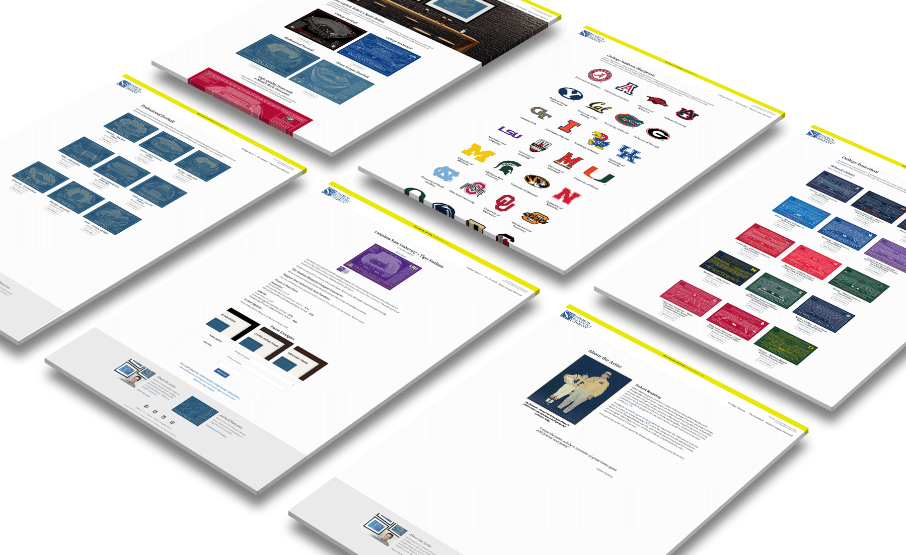 Stadium Blueprint Company Website Design