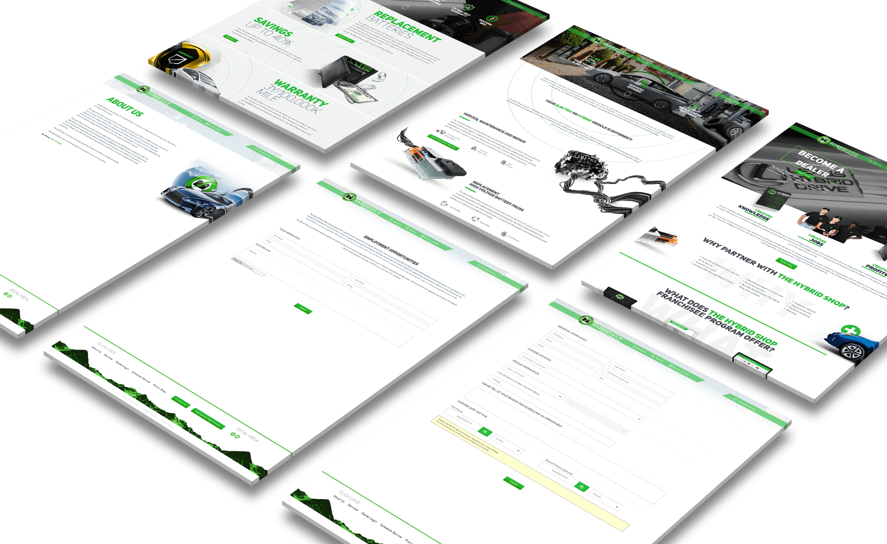 The Hybrid Shop Website Screenshots