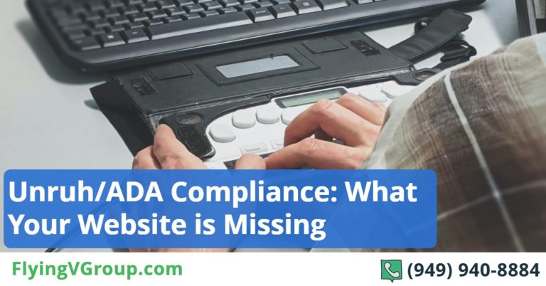 Unruh Compliance Checklist: Here’s What Your Website is Missing