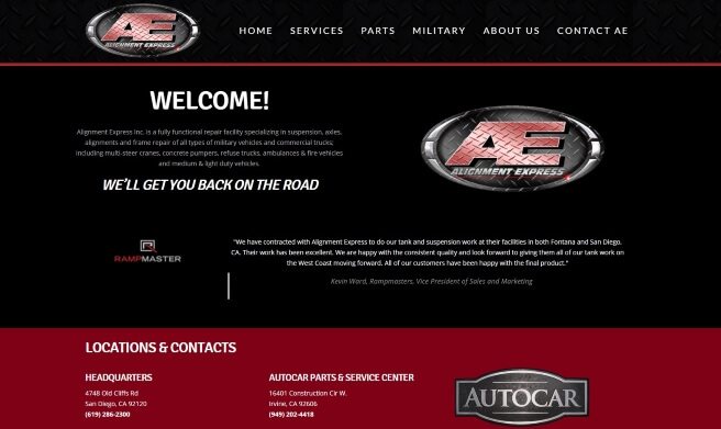 Alignment Express Website Development