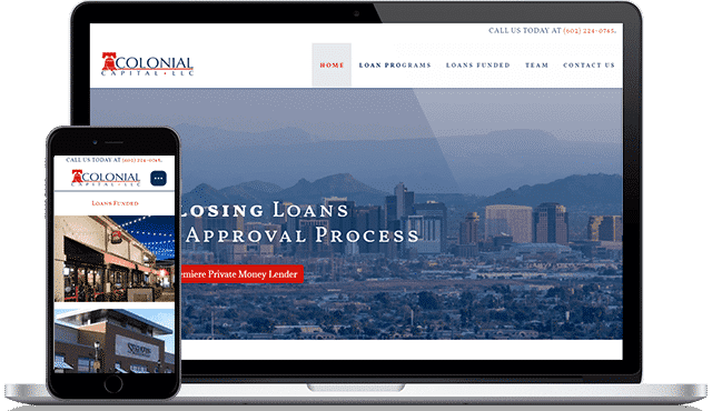 colonial capital website design