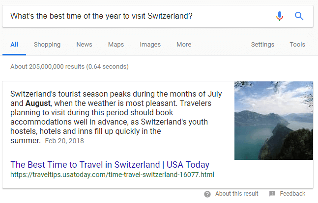 Advantages of Google Rich and Featured Snippets and How to Get Them 3 google featured snippet
