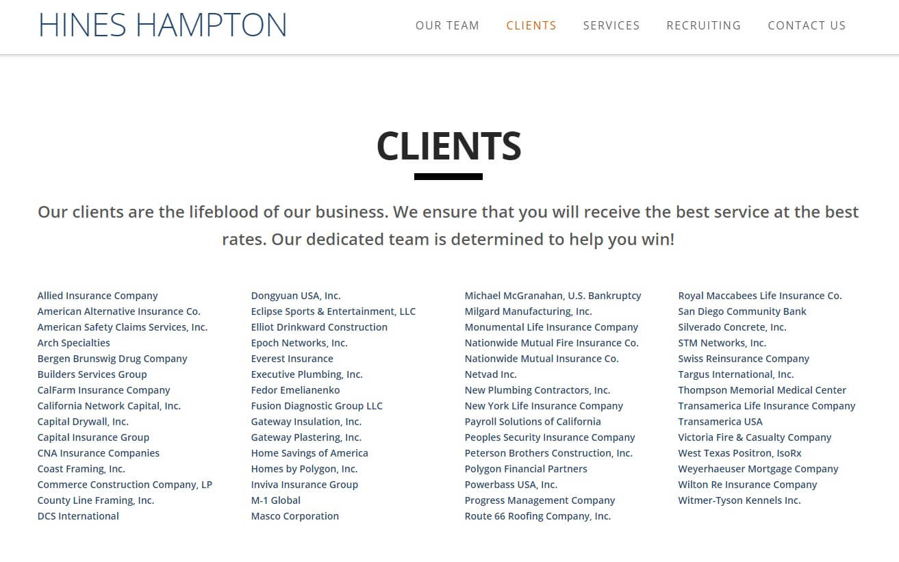 Hines Hampton LLP Digital Marketing