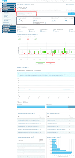 moz link explorer tool