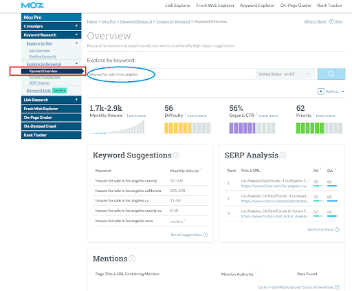 moz explorer tool