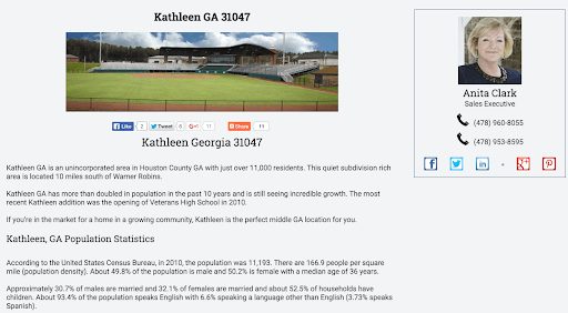 neighborhood pages seo