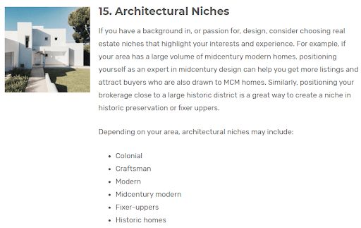 niche real estate buyers