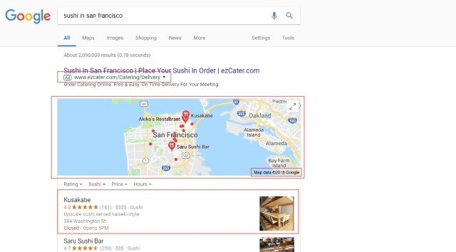 google search example