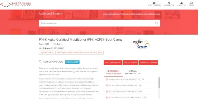 The Training Advisors Website Design and Development